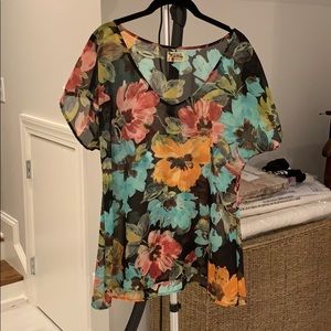 Show Me Your MuMu shirt. Floral. Size S